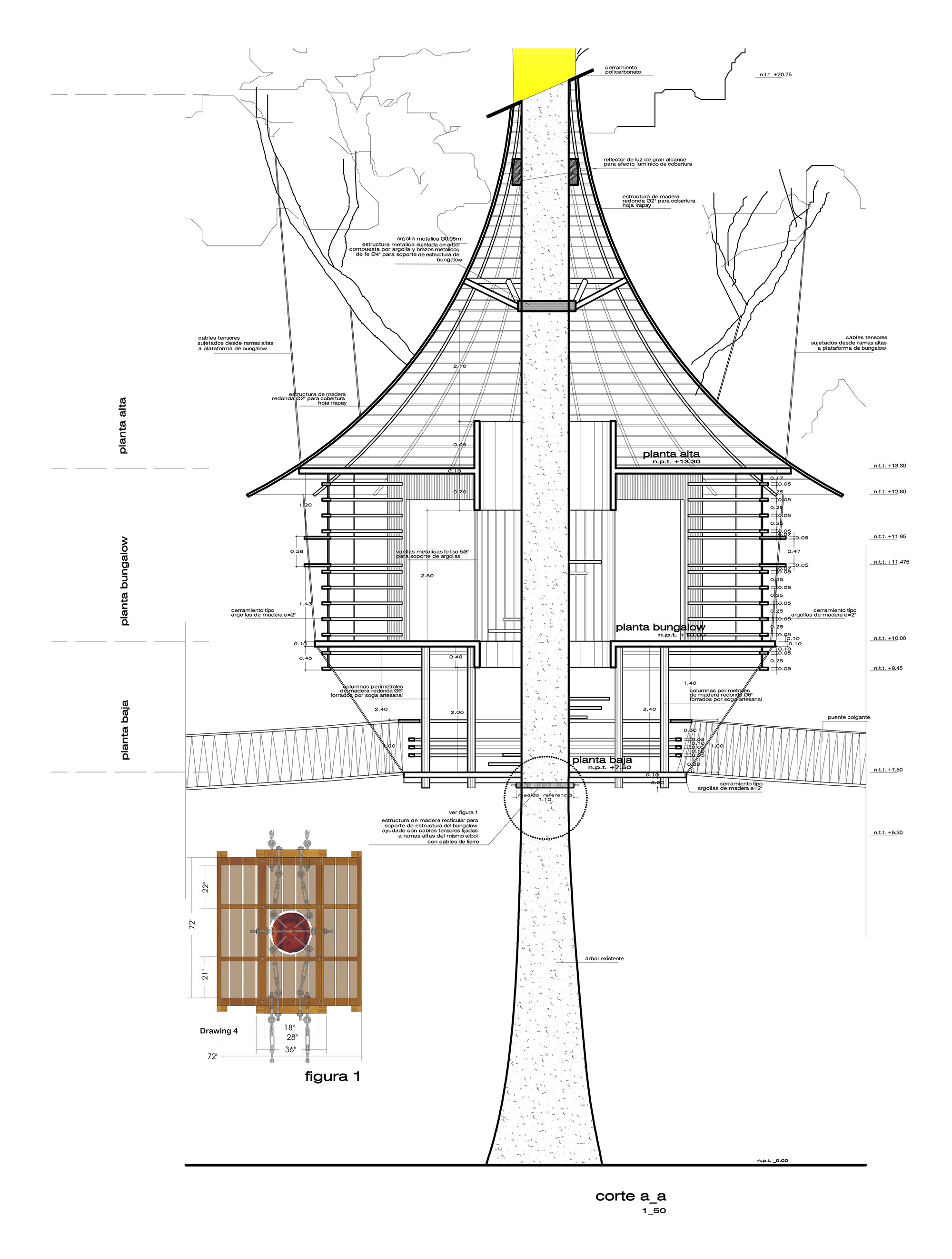Galeria de Treehouse Lodge: Imponentes estructuras de madera para ...
