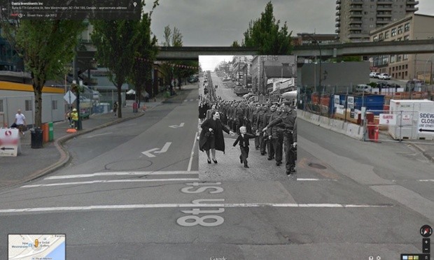 Fotografias da Segunda Guerra Mundial no Google Street View - Imagem 4 de 12