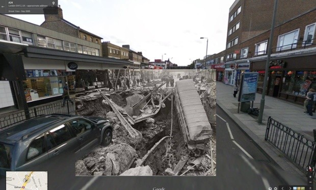 Fotografias da Segunda Guerra Mundial no Google Street View - Imagem 3 de 12
