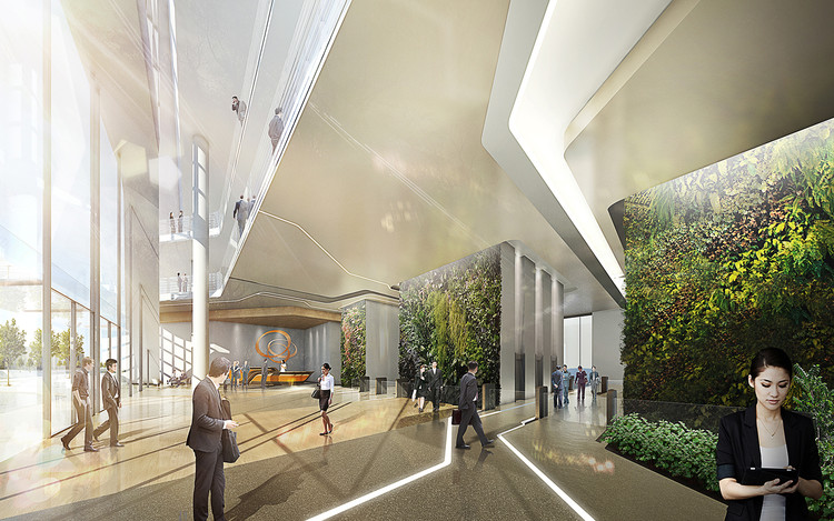 Hanwha Headquarter Office Tower  / UNStudio - Image 3 of 12