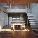 FOO / APOLLO Architects &amp; Associates - Houses, Door, Stairs, Beam, Facade, Handrail, Table, Chair