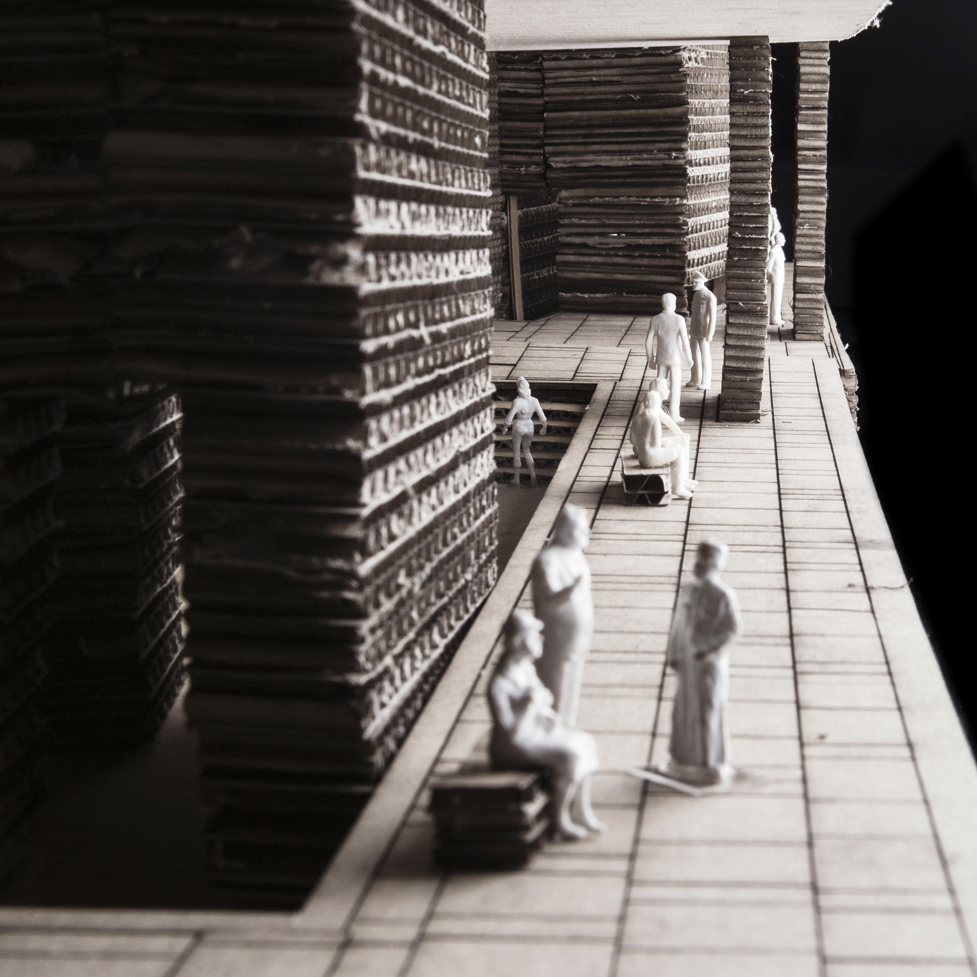Model. Image Courtesy of PWFERRETTO / ESOU Architects