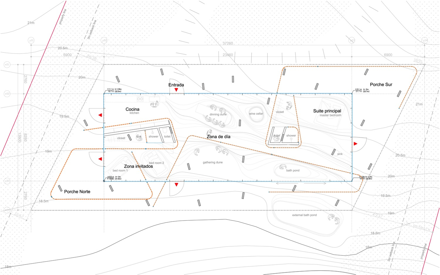 Propuesta de Kengo Kuma. Image Courtesy of HLPS