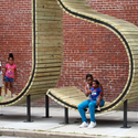 Intervención Urbana: BUS Stop, escultura que funciona como parada de autobús  - Arte Y Arquitectura