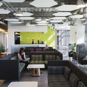 GoDaddy Silicon Valley Office / DES Architects + Engineers - Offices Interiors, Table, Lighting, Chair
