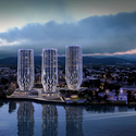 Zaha Hadid presenta torres 'floridas' en borde costero de Brisbane - Image 1 of 4