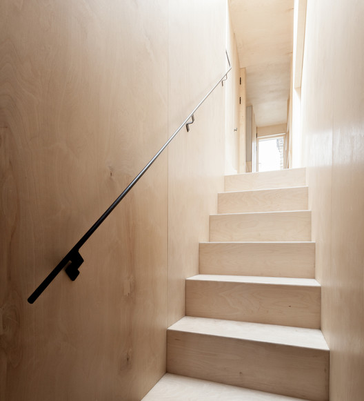 Plywood House / Simon Astridge - Stairs, Handrail