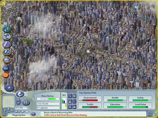 Como seria viver numa cidade de 100 milhões de habitantes? Uma projeção no SimCity 4