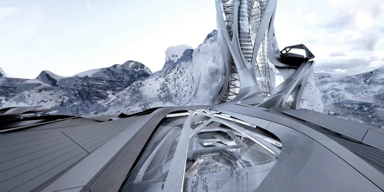 Zaha Hadid's Student Envisions an Antarctic Port For Tourism and Research - Image 2 of 17