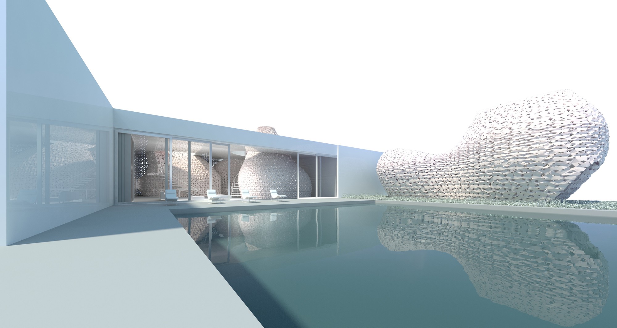 Emerging Objects Design 3D Printed Salt House  - Facade