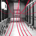 Gia Wolff Transforms the Tate Modern with Canopy of Ropes - Temporary Installations, Handrail, Stairs