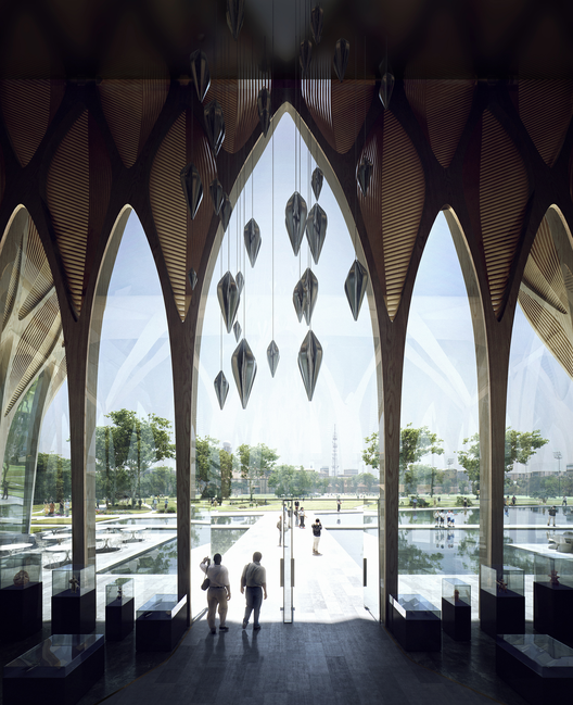 Foyer. Imagen cortesía de ZHA