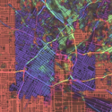 Enter the Mesmerizing World of Rainbow Coloured Maps with "Crayon the Grids" - Image 1 of 4