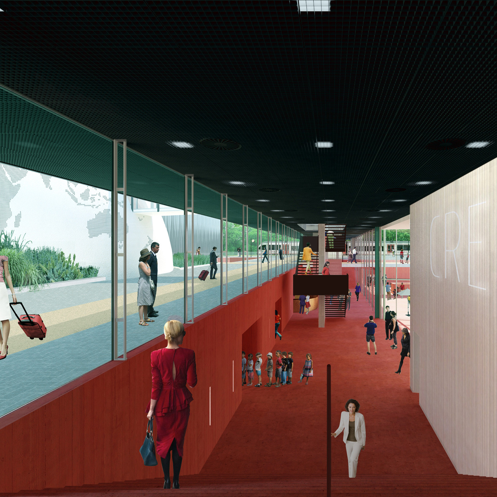 Descending underground. Image © Shift Architecture Urbanism