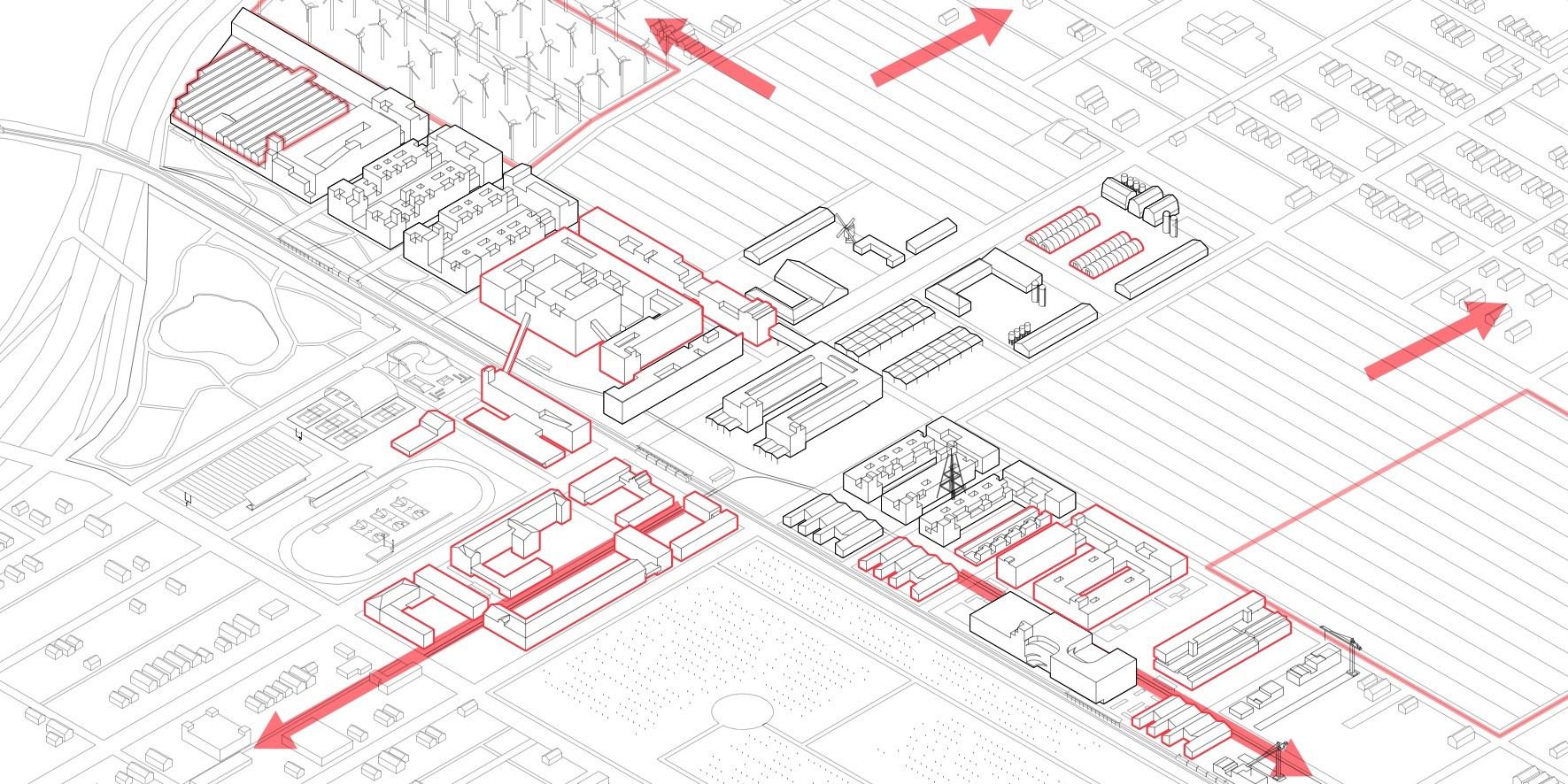 Attracting people to the neighborhood and providing opportunity for further development. Image Courtesy of Nadau Lavergne Architects