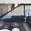 Y Duplex Penthouse / Pitsou Kedem Architects - Apartment Interiors, Stairs, Handrail, Door, Table