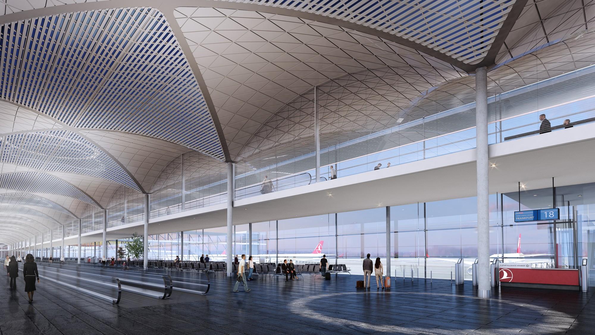 Grimshaw divulga novas imagens do maior aeroporto do mundo em Istambul - Imagem 6 de 6