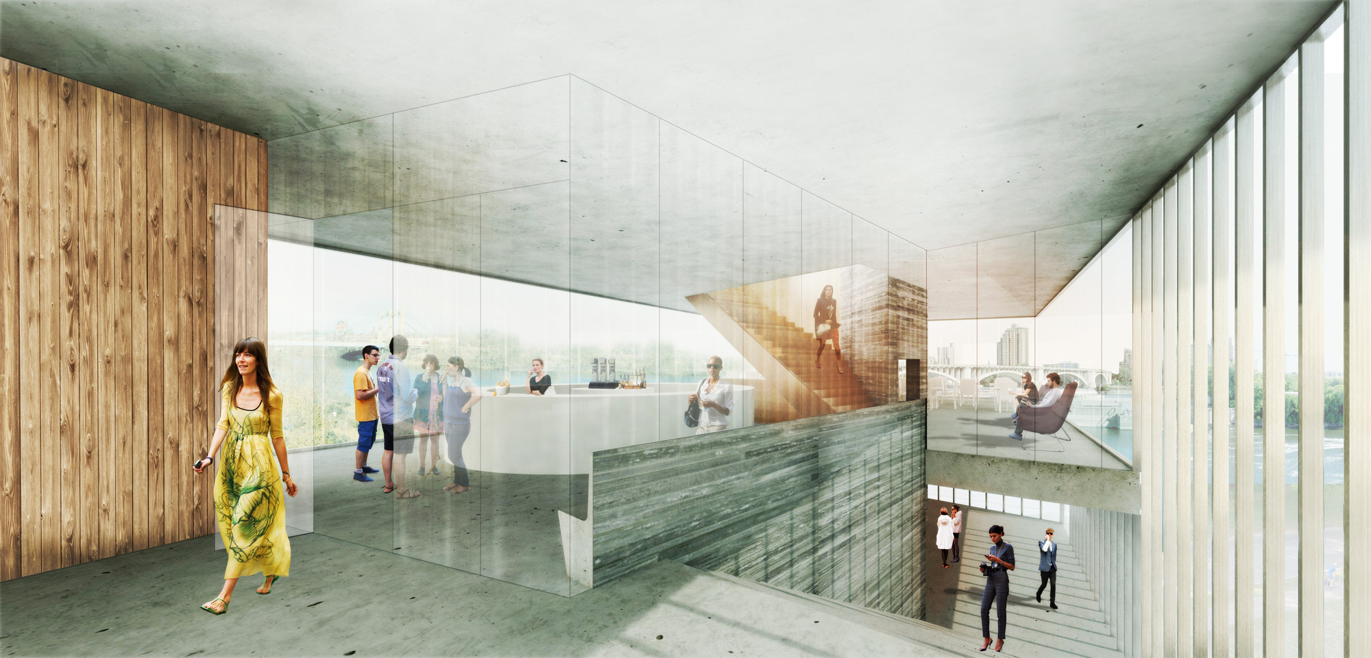 SCAPE and Rogers Partners Design New Public Gateway for Mississippi River Waterfall - Image 2 of 7