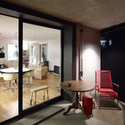 Boissonnet  Building / TRIBU architecture - Housing, Door, Table, Chair