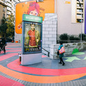 Intervención Urbana: Huellas Artes, un toque de color para el centro de Santiago - Arte Y Arquitectura