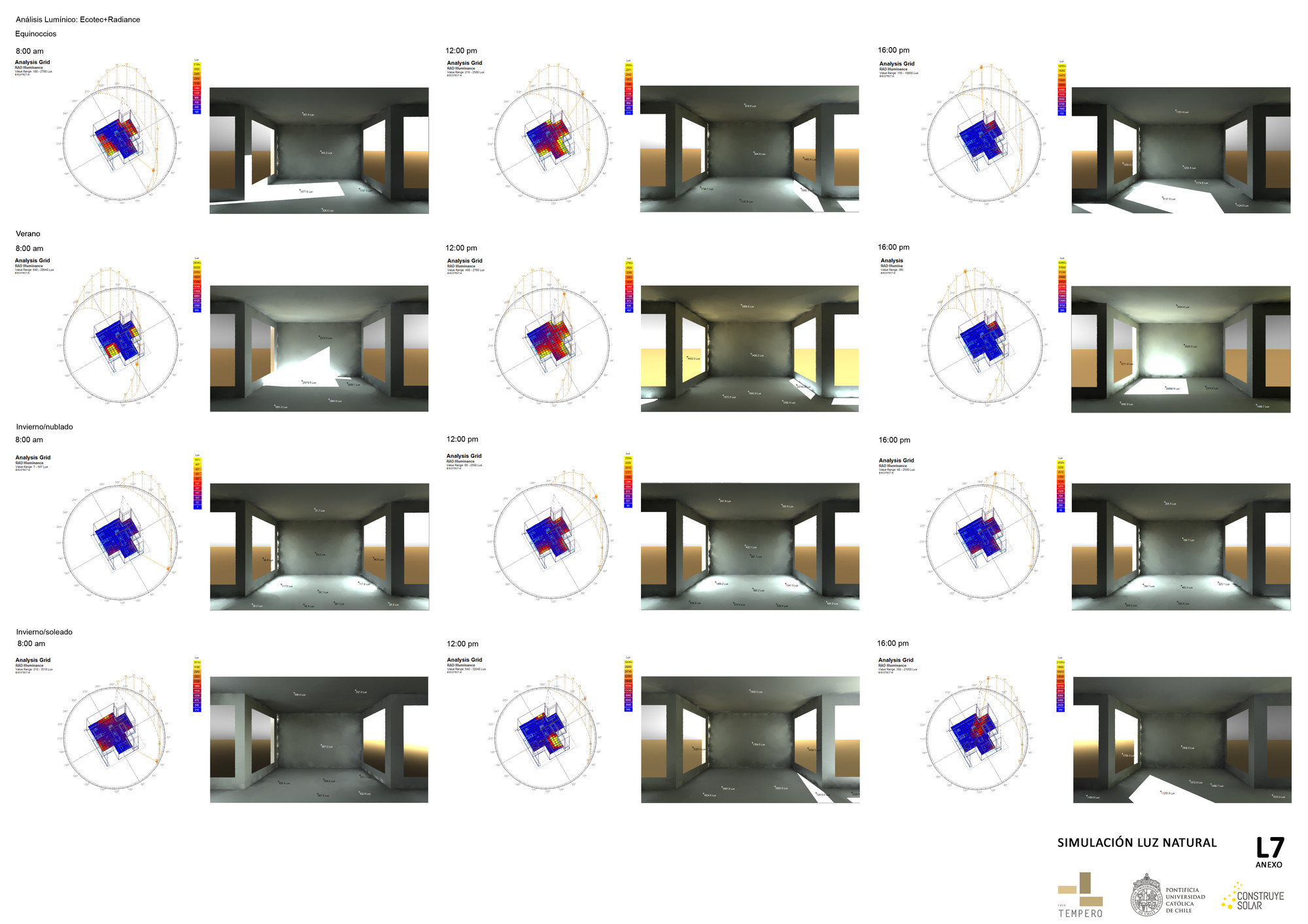 Lámina #07: simulación de luz natural. Image Cortesia de Equipo TLC331