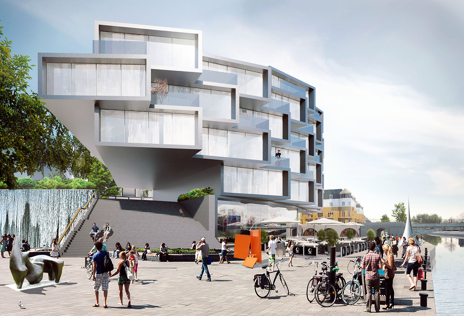 Architects of Invention's Housing Proposal Puts Community at its Center - Facade