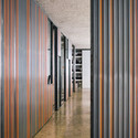 Kinematix / LIKEarchitects - Offices Interiors, Door, Facade, Column