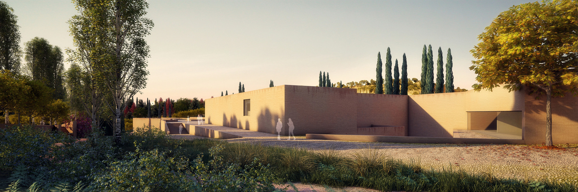 Átrio Alhambra I Acesso à plataforma principal. Image © Alvaro Siza Vieira + Juan Domingo Santos; Render por LT Studios
