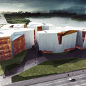 RTA-Office's Mountainous "Cultural Container" Wins First Prize - Offices