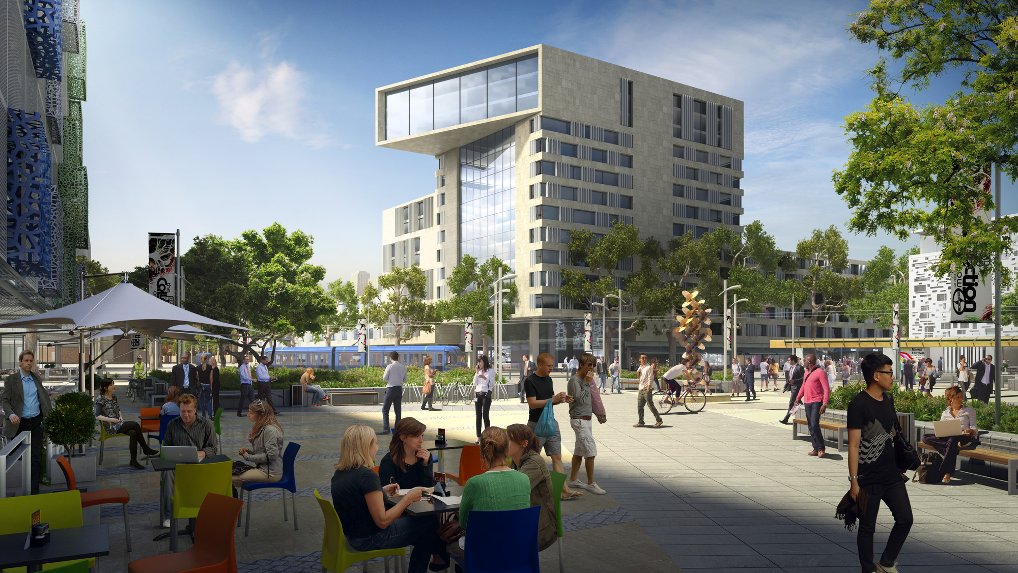 Curtin University Masterplan First to Receive 5 Green Star-Communities Rating in Australia  - Facade, Chair