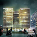 KAMJZ and Kurylowicz Designs Polish Office Building - Office Buildings, Facade, Lighting, Chair, Cityscape