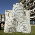 Emerging Objects Creates "Bloom" Pavilion from 3D Printed Cement - Image 2 of 4