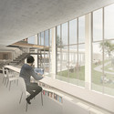 Marc Koehler Wins Competition to Design Edegem Community Center and Library - Windows, Chair