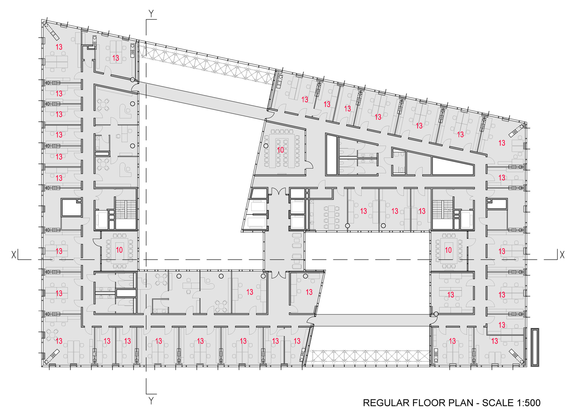 план квадратной школы.
