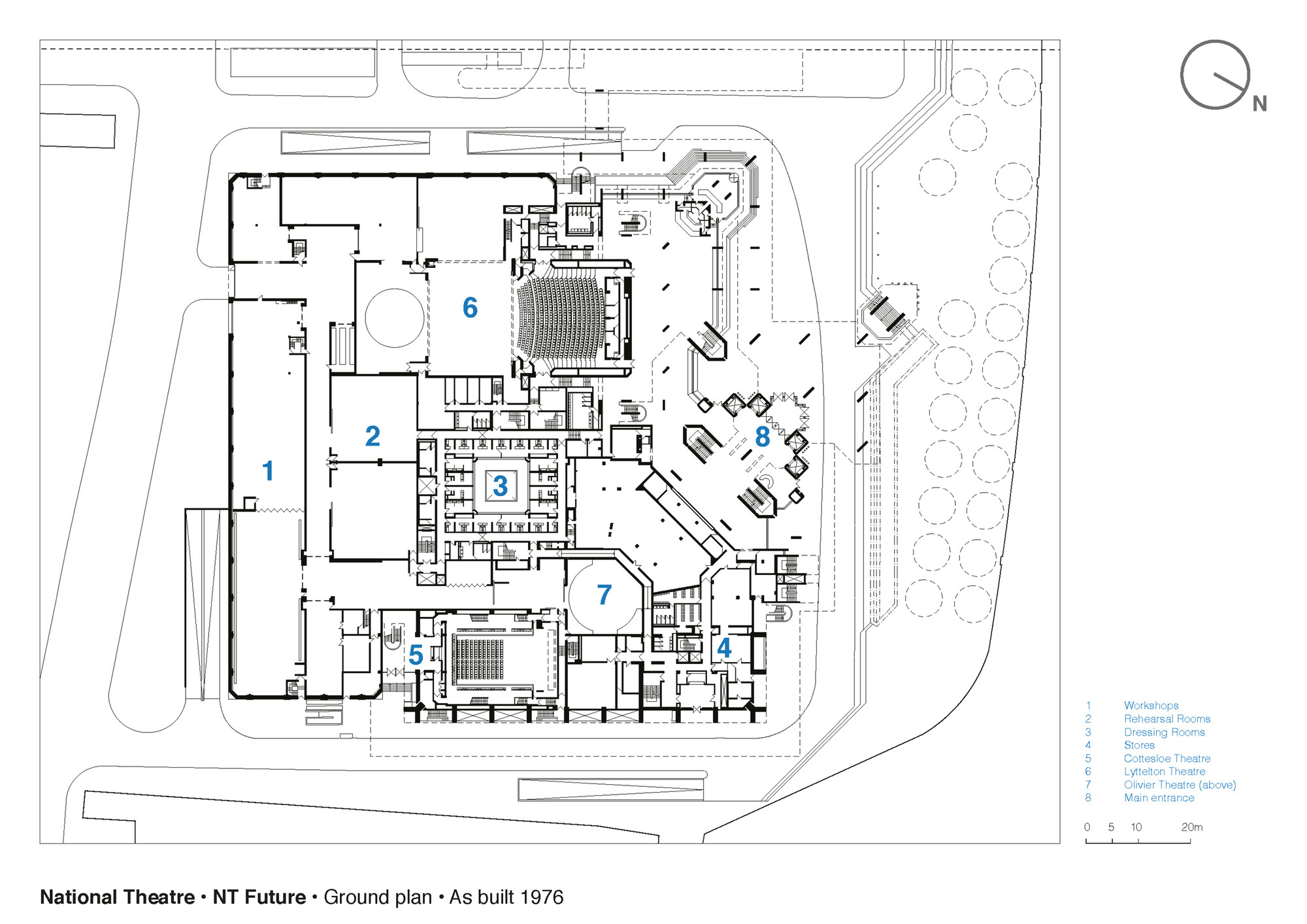 Gallery Of National Theatre Haworth Tompkins 21 National Theatre Ground Floor Plan 1976