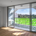 The Alpha / Tony Owen Partners - Apartments, Fence, Door, Facade, Handrail, Balcony, Chair