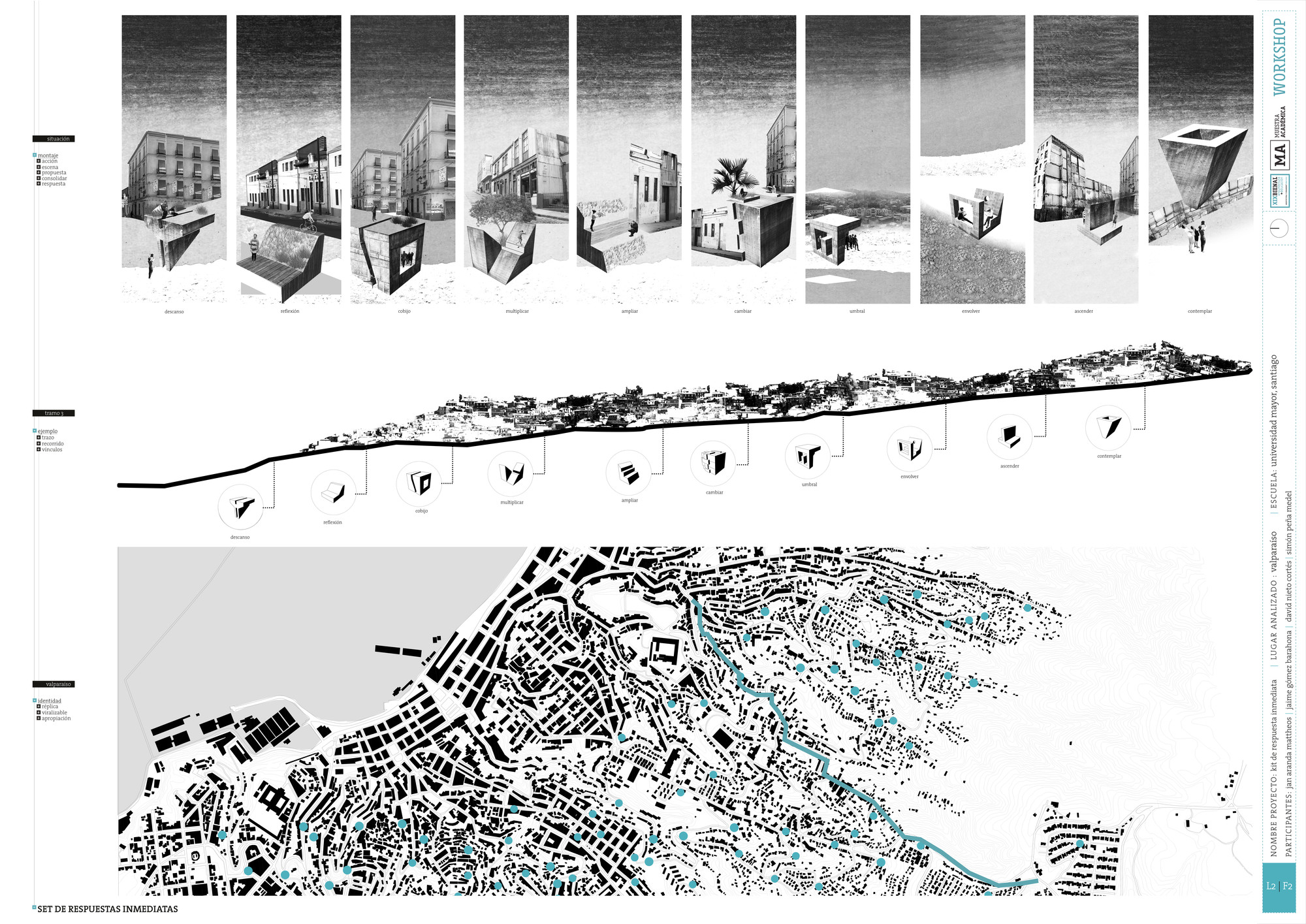 Premio Metodología UMayor Santiago: Lámina #02. Image Cortesia de Equipo XIX Bienal