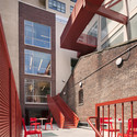Little Red Elisabeth Irwin / Andrew Bartle Architects - Interior Photography, Stairs, Windows, Facade, Handrail