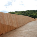 La Sallaz Footbridge / 2b architectes - Pedestrian Bridge, Garden, Facade