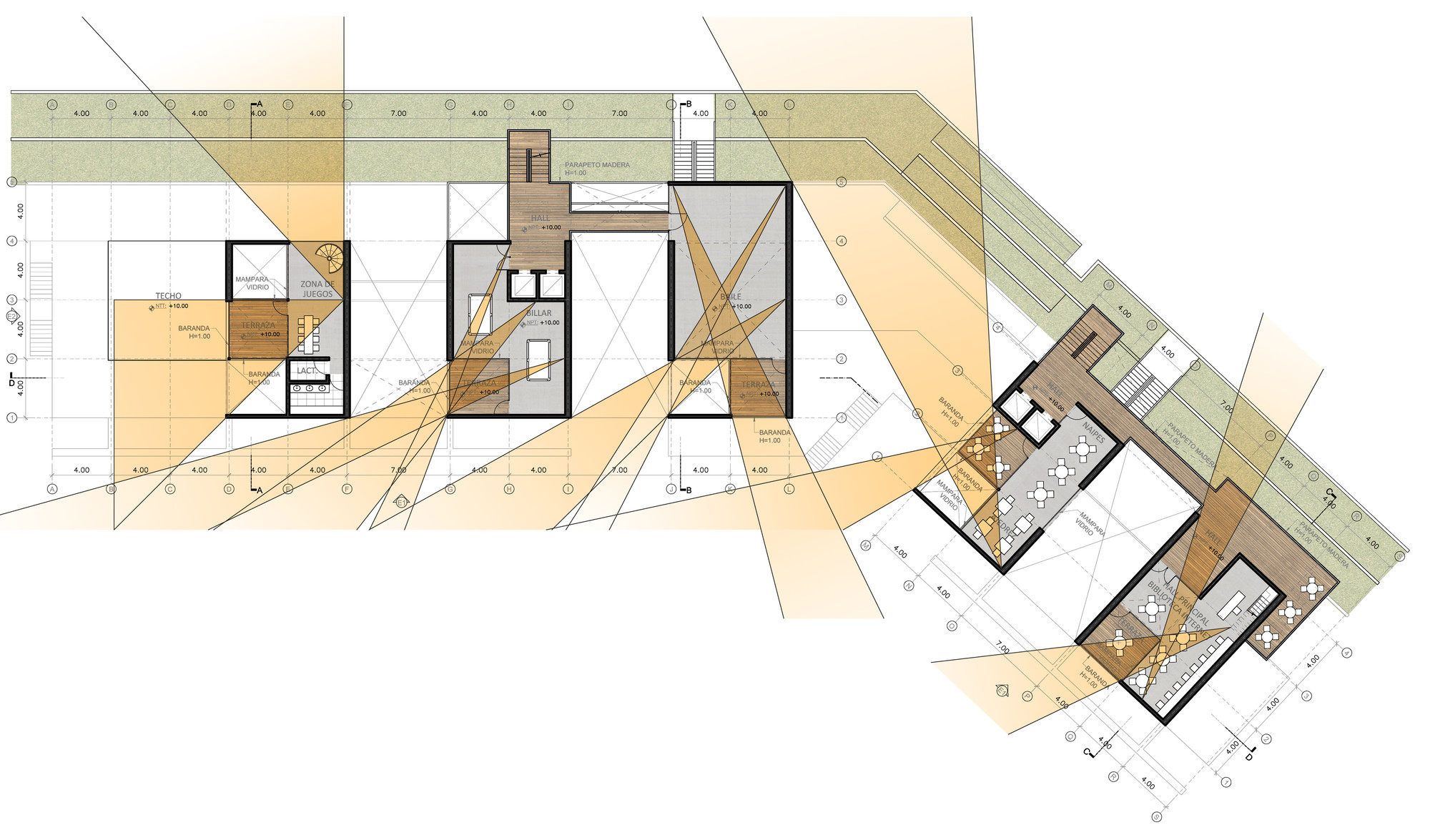Tercer Nivel: Visuales. Image Cortesia de Tandem Arquitectura y Seinfeld Arquitectos