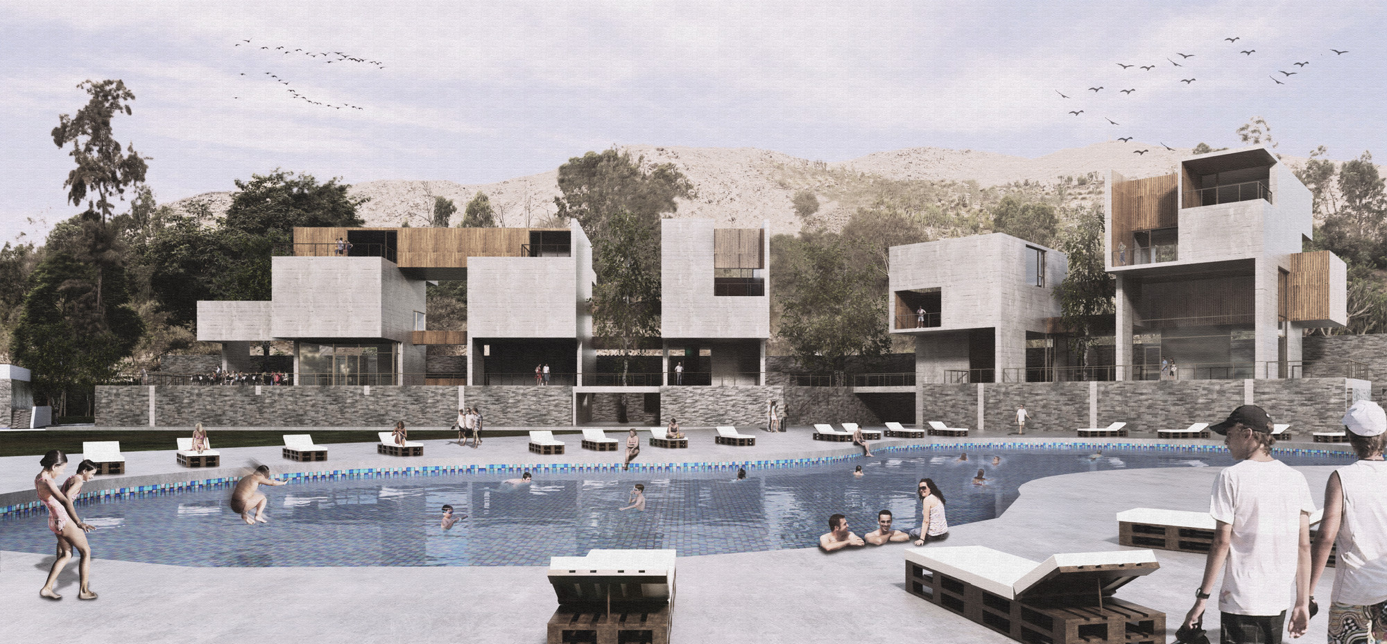Seinfeld Arquitectos + Tandem Arquitectura, mención honrosa en concurso de nuevo edificio de Rinconada Club, Cortesia de Tandem Arquitectura y Seinfeld Arquitectos