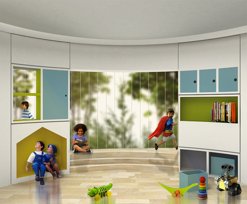 FP Arquitectura, primer lugar en concurso Ambientes de Aprendizaje del siglo XXI: Jardín Infantil Tibabuyes - Fachada