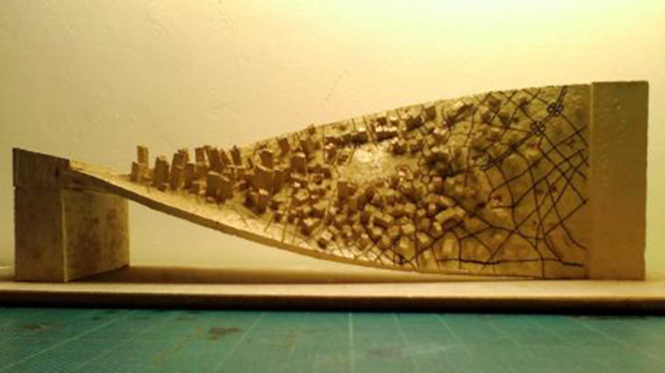 Maquete que serviu de base para o painel. Image via IAB-SP
