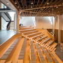 Tornhuset / Terroir + Kim Utzon Arkitekter - University, Door, Handrail, Beam, Chair