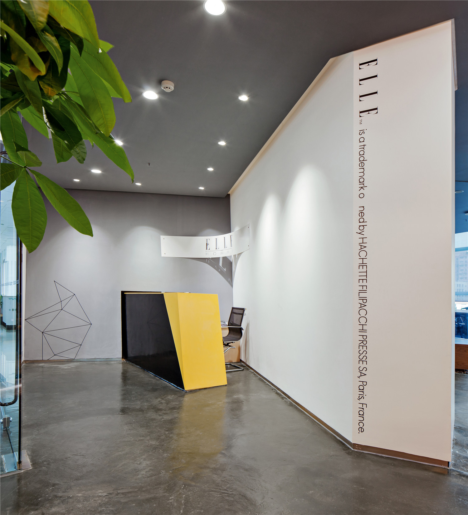 gallery of paper folding space elle office feeling brand architecture