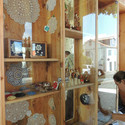 The "PopCraft Kiosk" / André Vieira + Flávio Serpa - Shelving, Wood, Windows