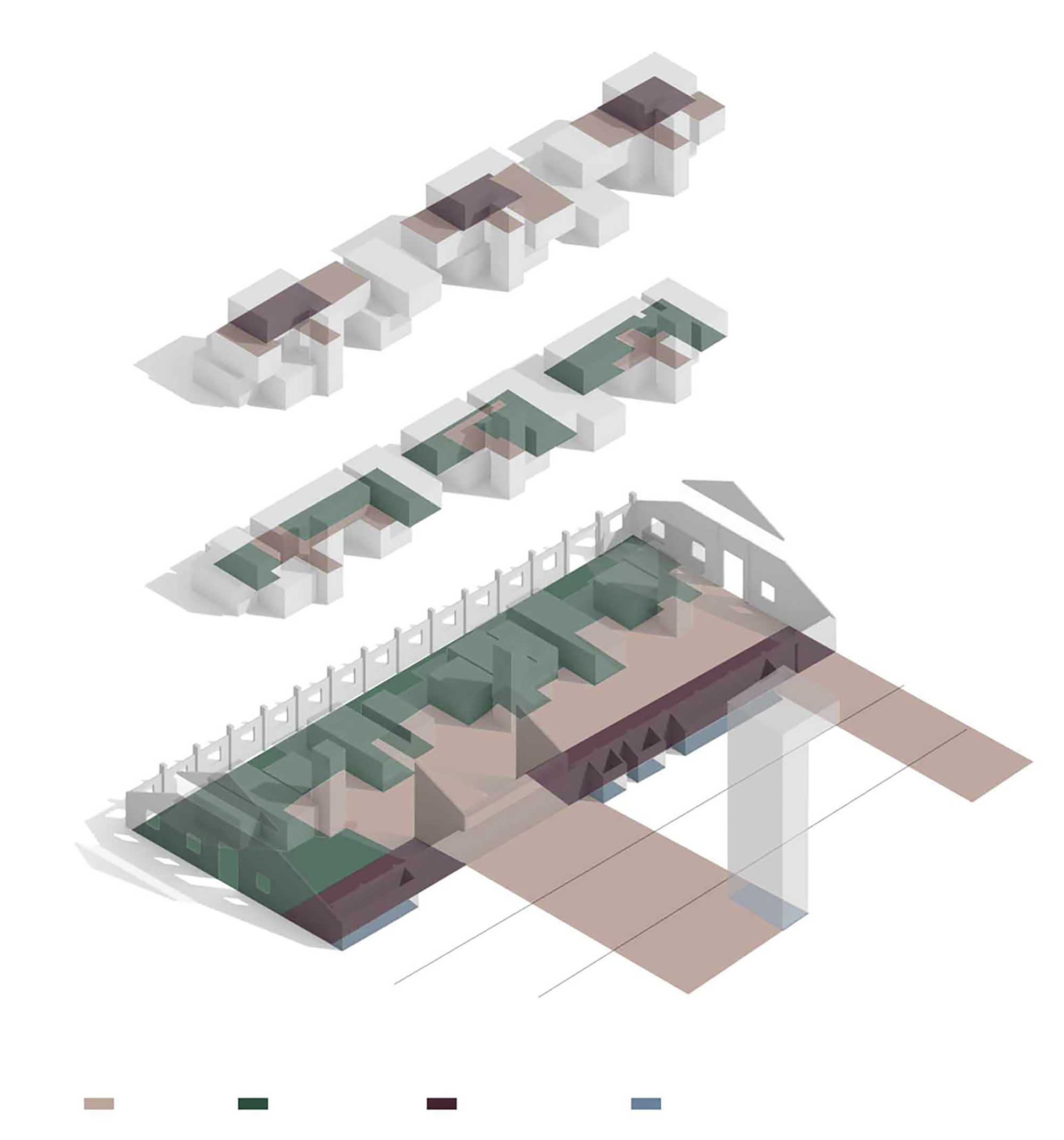 Axonometric Rectangular Shed Gallery of Technopole for Industrial Research Shed #19 / Andrea Oliva ...