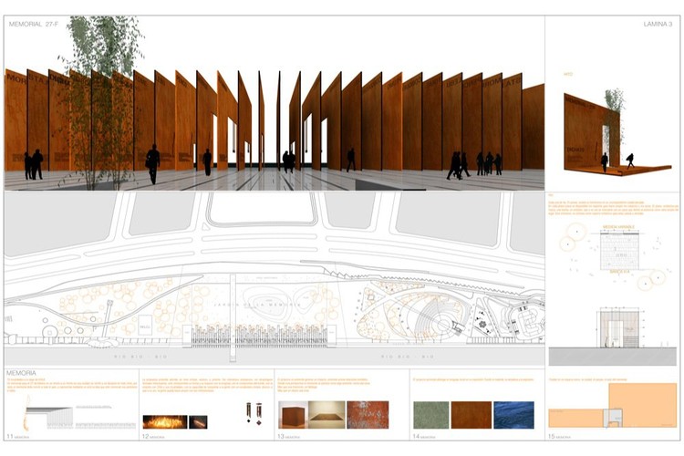 Proyectos Ganadores Concurso Memorial 27F de Chile - Más Imágenes