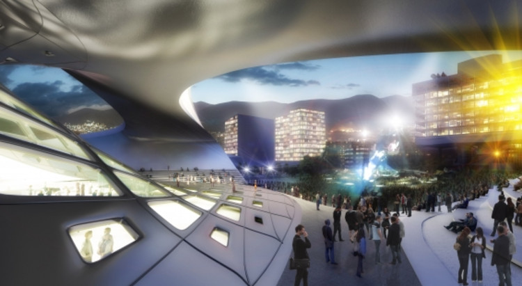 Centro Internacional de Convenciones en Bogotá, propuesta finalista de Zaha Hadid Architects + JMPF Arquitectos - Más Imágenes