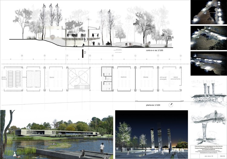 Primer Lugar Concurso Parque Conmemorativo para la Constitución, Santa Fe - Más Imágenes